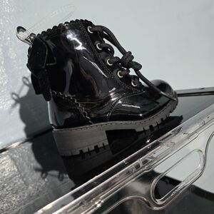 Sugar Kids Black Combat Boots Size 7